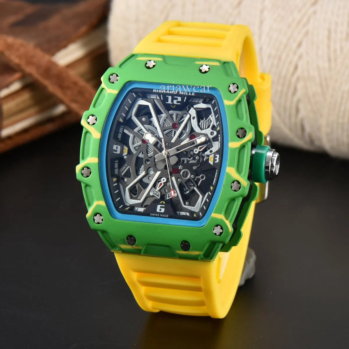 Richard Millie Watch Designer Functional Watch Business Daily Wear And Outdoor Travel With A High Aesthetic Waterproof Trendy Richerdlies Mill Watch 36c