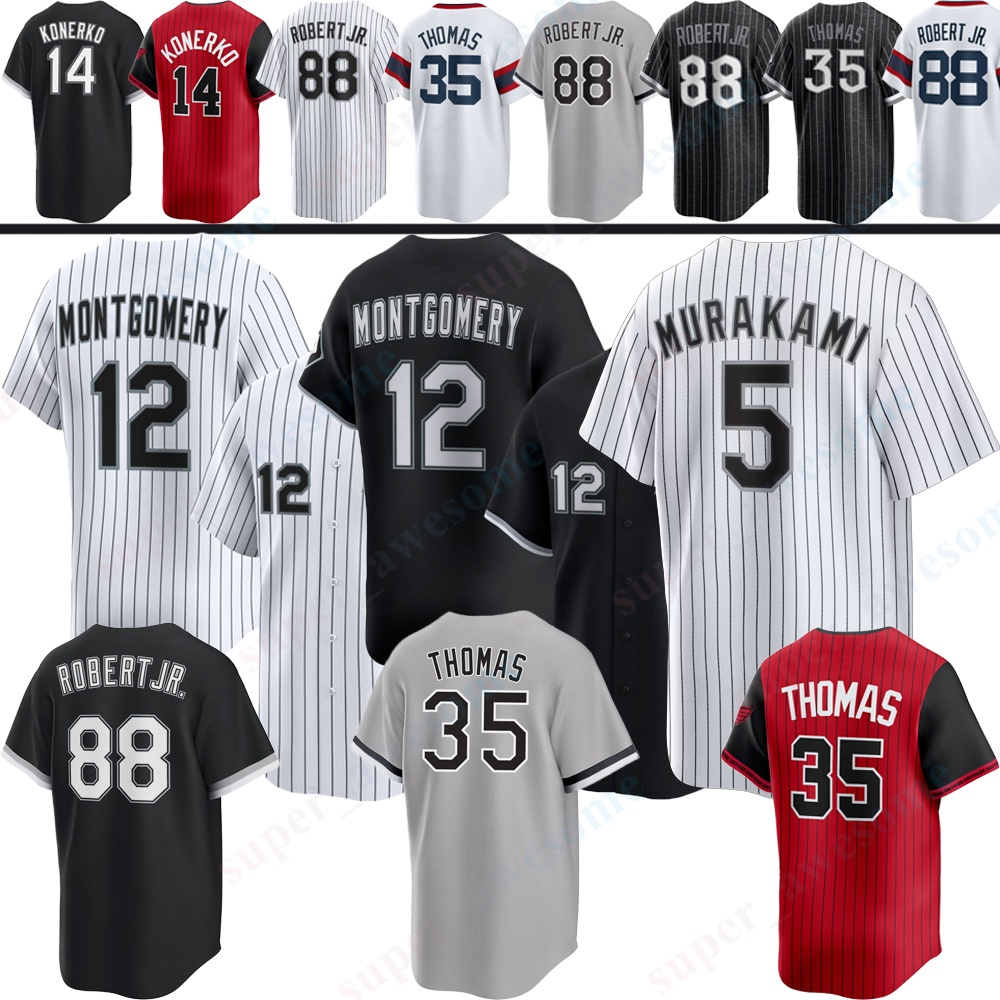 Colson Montgomery chicago Baseball Jersey White SoxS Jersey Munetaka Murakami Noah Schultz Andrew Benintendi Miguel Vargas Lenyn Sosa Kyle Teel Quero Frank Thomas