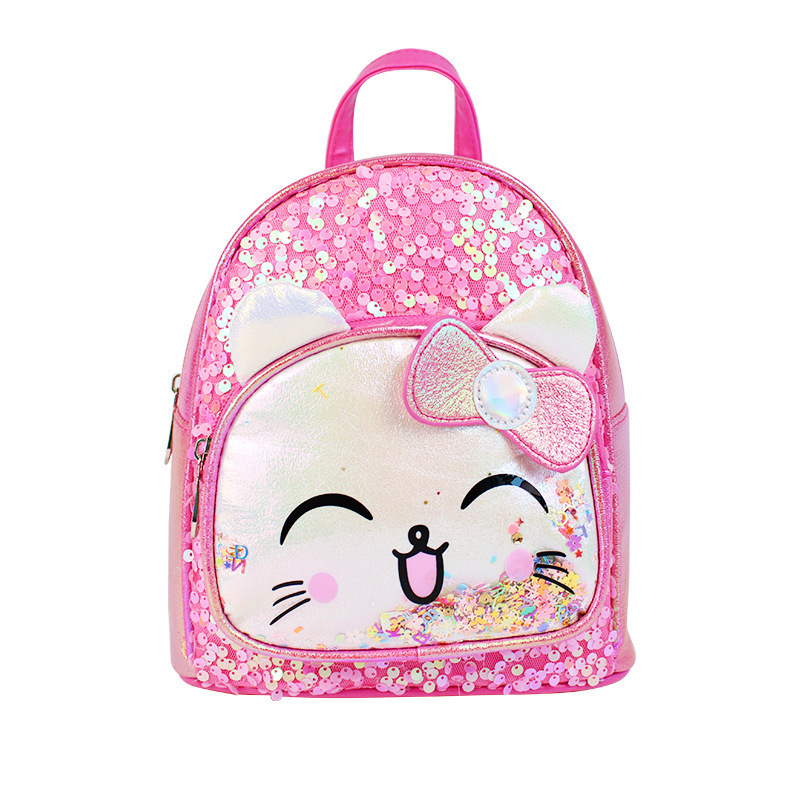 Meetbelify Backpack for Girls Schoolbag for Girls Sequin School Bookbag for Elementary Students Travel Bag with lunch box