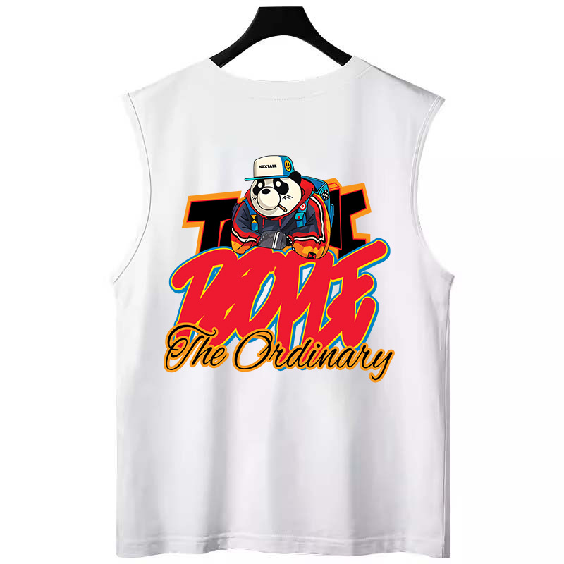Summer Men's Astronaut Print Tank Tops | Trendy Loose Plus Size Athletic Casual Sleeveless Tees