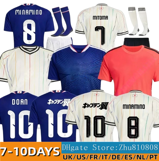 16-4XL 26 27 Japan Soccer Jerseys 2026 2027 Japanese Home Away GK Fans Player Men kids Football Shirt Kit Cartoon ISAGI ATOM TSUBASA MINAMINO ASANO DOAN KUBO ITO888