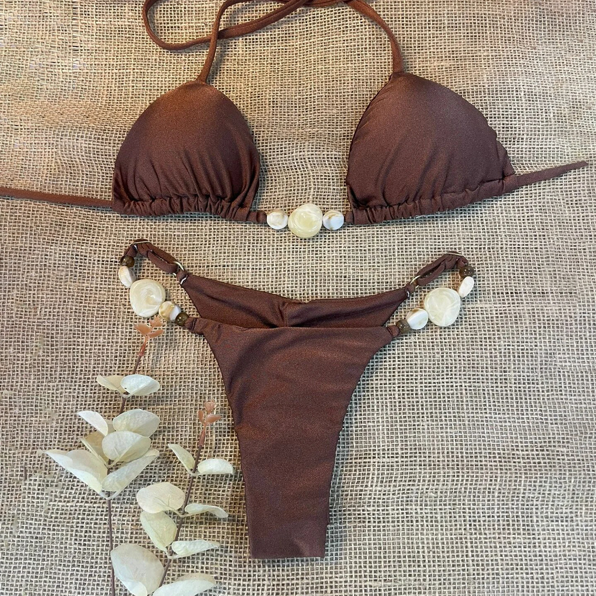Designer Swimwear Woman Women S Swimwear Bikini Set High Waist Golden Printed Women Beach Wear Push Up Bikinis Swimsuit Female Biquini Bathing Suit