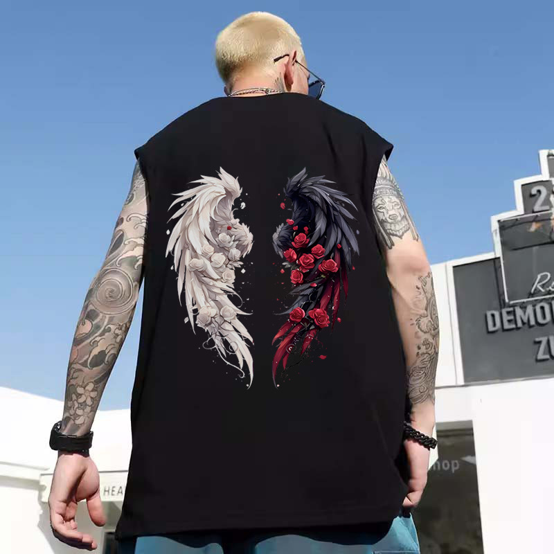 2026 Men's Cartoon Print Tank Tops | Summer Basketball Athletic Gym Training Sleeveless Tees