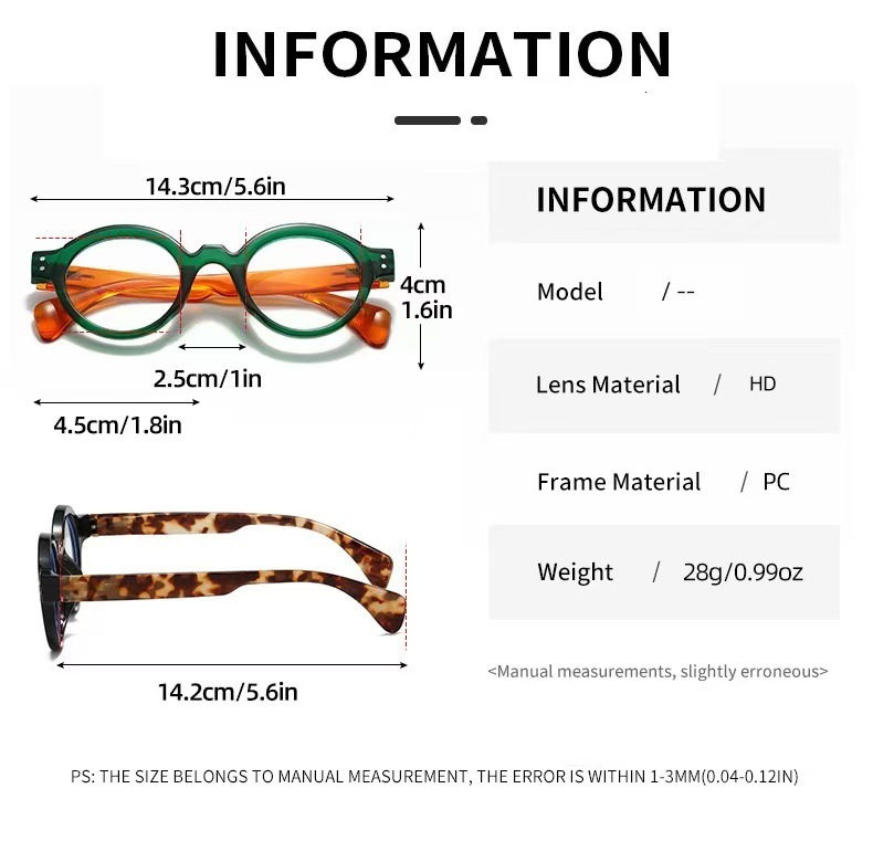 New Anti Blue Light Reading Glasses With Spring Designer Eyeglass Legs And Square Frame Cross-border New Fashion Women's High-end Anti Blue Light