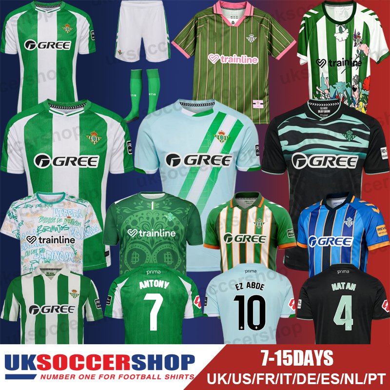 Real Betis Football Jerseys 25 26 Soccer Jerseys Retro Football Shirts Tops Kits Men Kids Women Fans Player 3XL 4XL