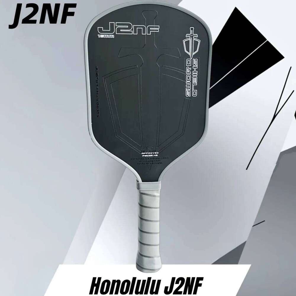 Sword Shield Pickleball Paddle, carbon fiber construction enhances spin and control for an aggressive playing style 26H0413