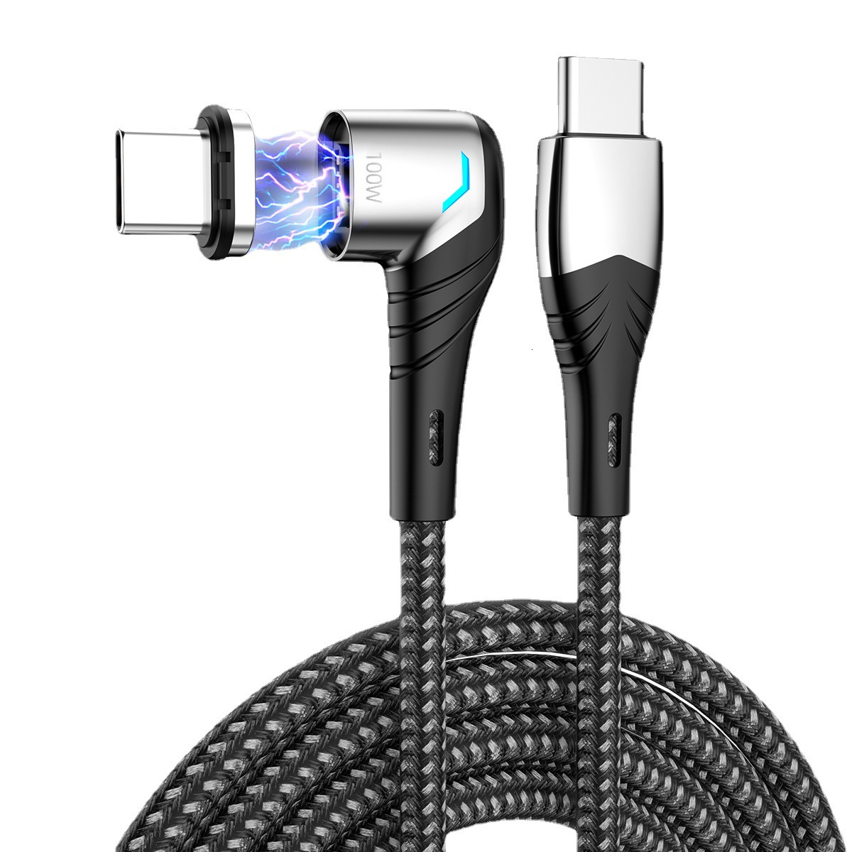 Pd100W magnetic mobile phone cable data cable 5a computer charging cable fast charging cable elbow 1.5m tyc magnetic cable
