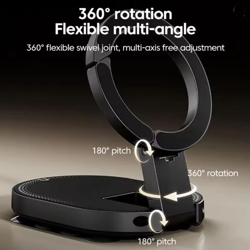 3-in-1 Magnetic Suction Cup Phone Holder portable adjustable Cell Phone Stand With Strong magnetic For Desk Wall Car Mount use N52