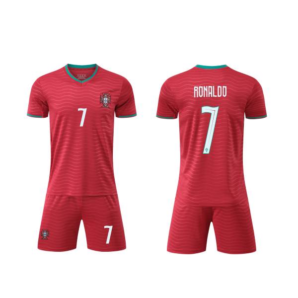 2026 Portugal National Team Home/Away 7 Ronaldo Children's Soccer Jersey for Adults - Training Uniform
