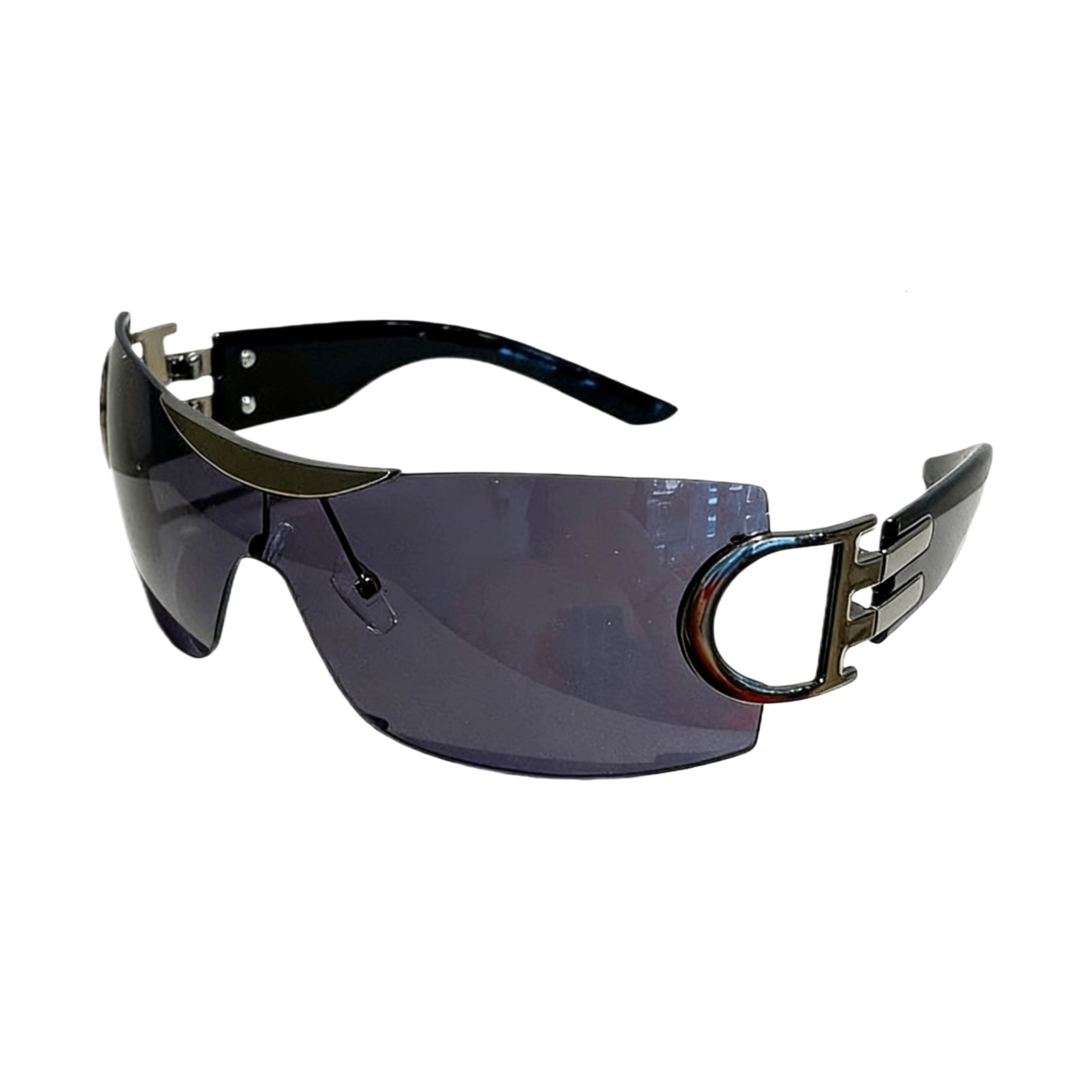 Model Designer Futuristic And Technological Style New Frameless Sunglasses For Outdoor Beach Fashionable And Sporty Use Personalized And Luxurious Sun