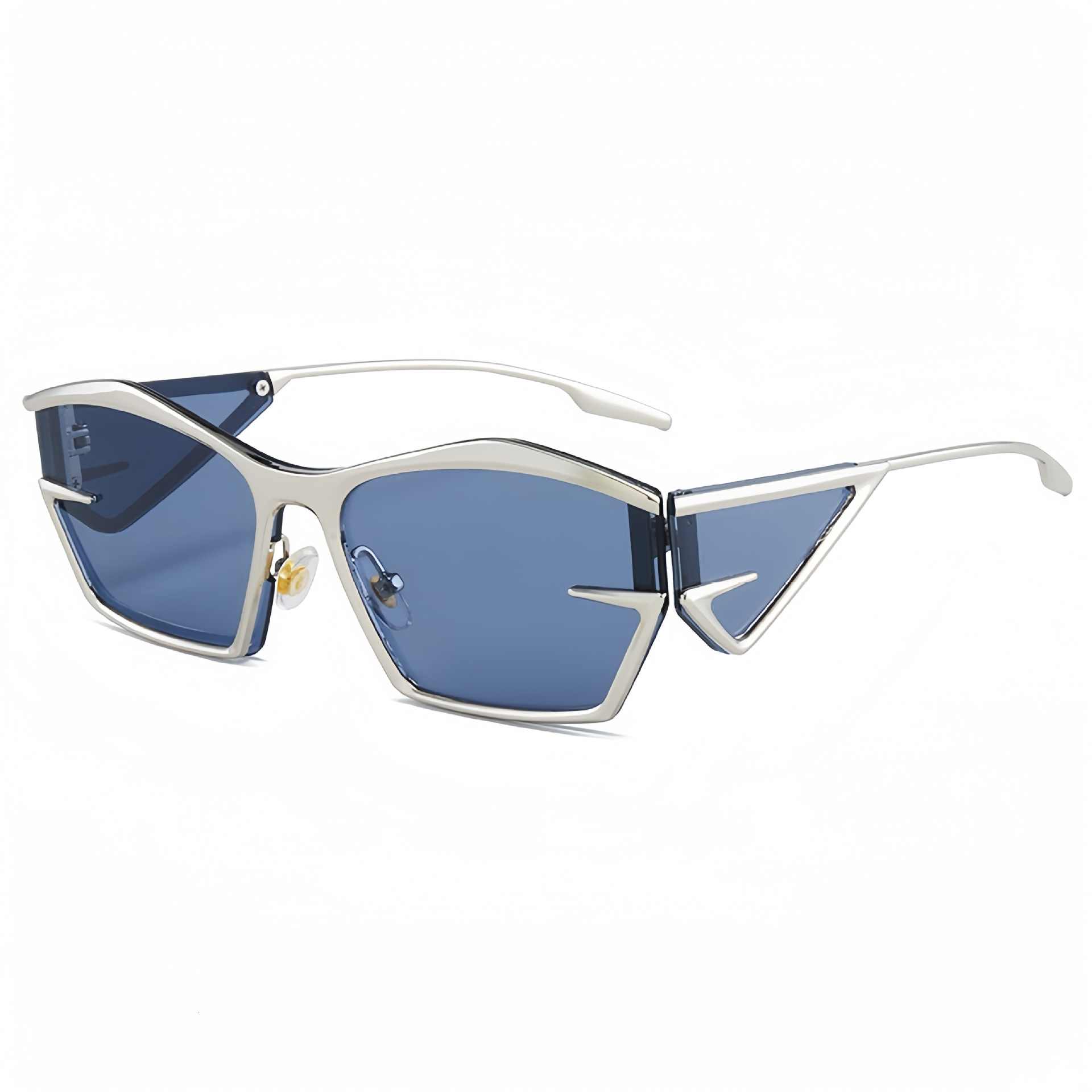 2026 New Model Designer Futuristic Style Technological Lens Sunglasses Fashion Show Outdoor Beach Fashion Sunglasses Suitable For Both Men And Women