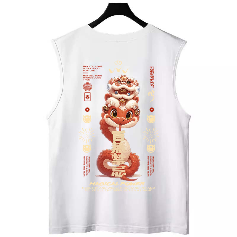 2026 Summer Men's Loose Plus Size Tank Tops | Trendy Athletic American Style Sleeveless Tees