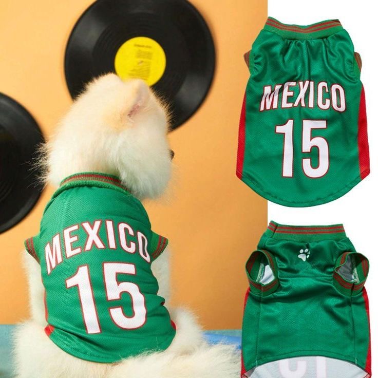 World Cup National Team Small Dog Jersey Breathable Mesh Pet Sports Shirt 6 Sizes XS to 2XL Argentina Mexico Portugal Luxury Pet Apparel for Teacup Yo