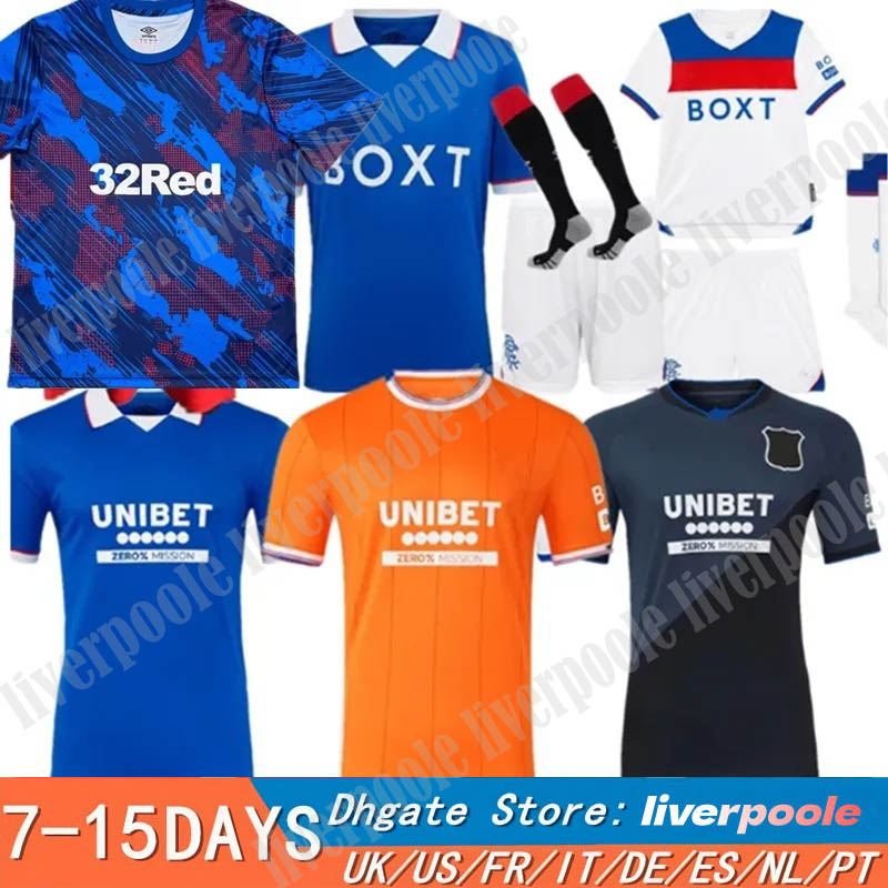 Fourth Glasgow RangersS fc 25 26 soccer jersey 2025 home Ranger COLAK ROOFE LUNDSTRAM HAGI BARKER MORELOS KENT TILLMAN FC Raskin Football Shirt men kids kit third