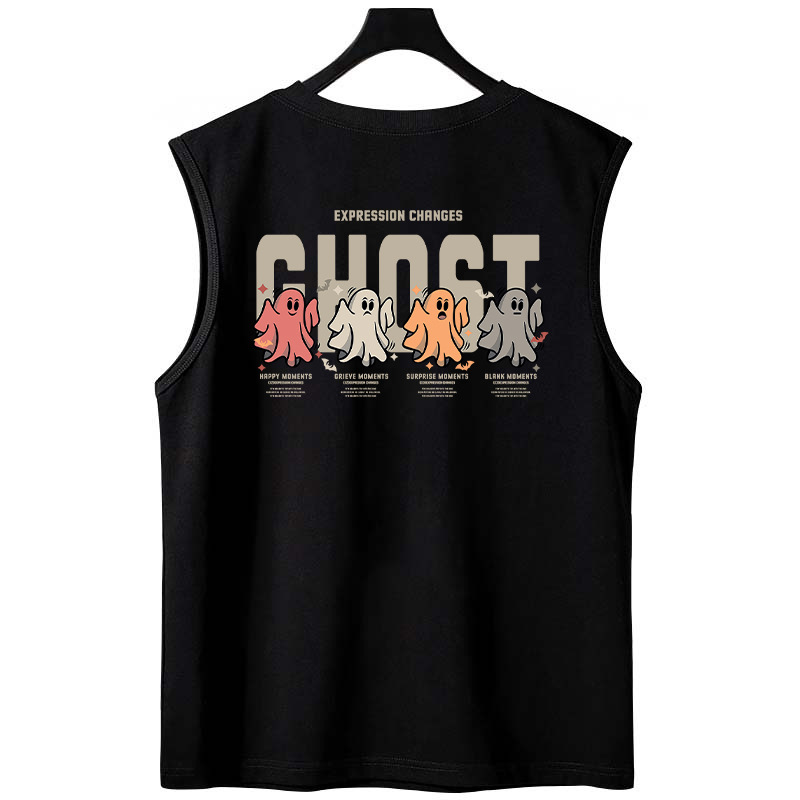 2026 Summer New Men's Trendy Tank Tops | Loose Plus Size Couples Funny Printed Crew Neck Sleeveless Tees for Layering