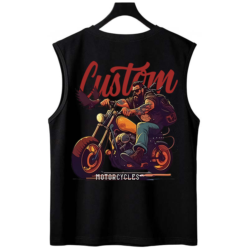 Summer Men's Astronaut Print Tank Tops | Trendy Loose Plus Size Athletic Casual Sleeveless Tees