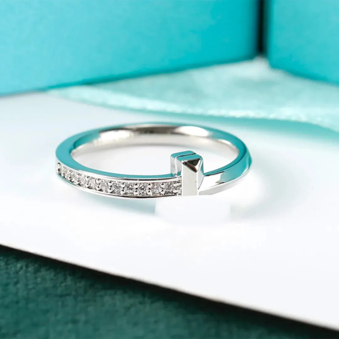 Ring designer ring band rings highly quality rings top quality Extravagant Simple heart Love Ring 3 Colors Stainless Steel Couple Rings Fashion Women