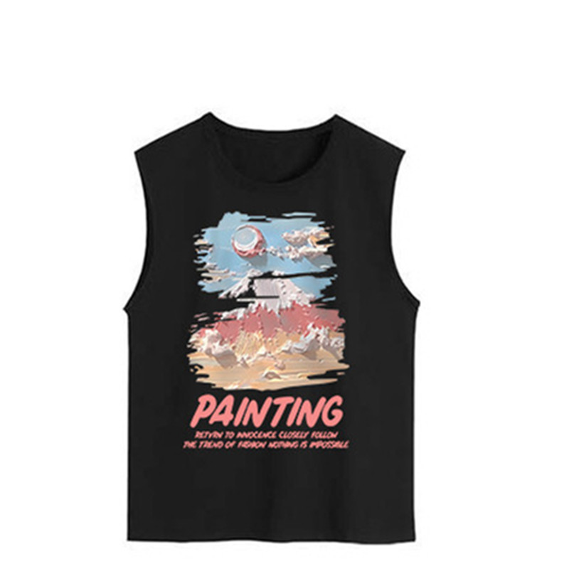 2026 Summer Men's American High Street Tank Tops | Minimalist INS Trendy Casual Athletic Sleeveless Tees