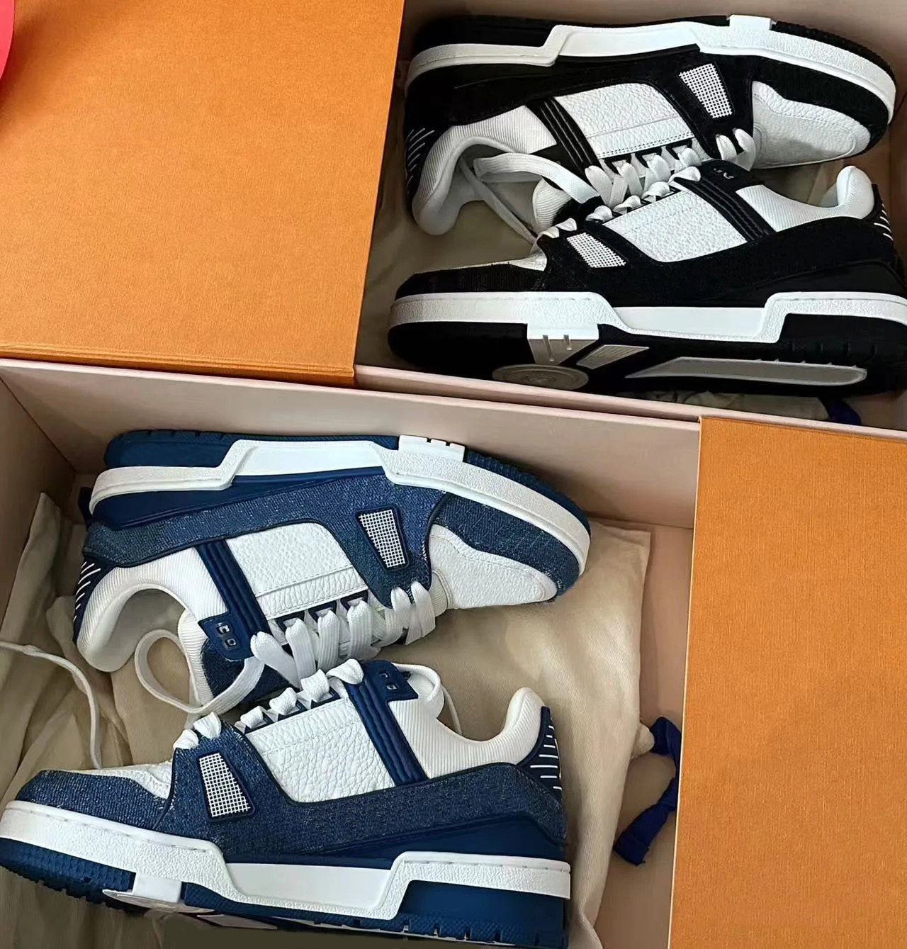 Designer shoes Virgil Skate Men Trainer Women Dress sneakers Embossed Skates Flower Calfskin Leather Denim Luxury Letter Dermis Low Platform Mens Trainers