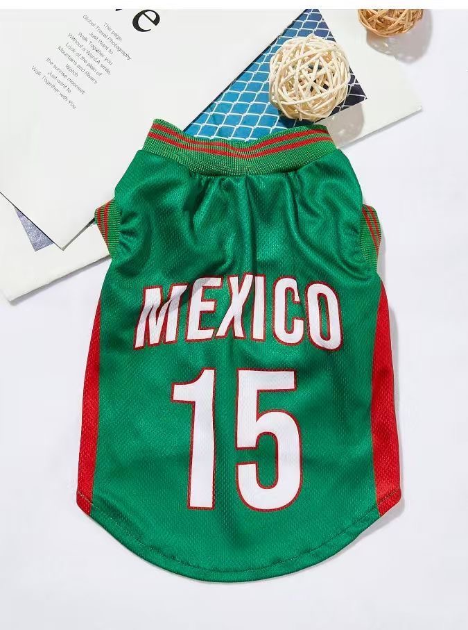 World Cup National Team Small Dog Jersey Breathable Mesh Pet Sports Shirt 6 Sizes XS to 2XL Argentina Mexico Portugal Luxury Pet Apparel for Teacup Yo