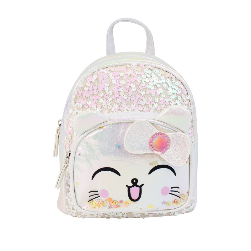 Meetbelify Backpack for Girls Schoolbag for Girls Sequin School Bookbag for Elementary Students Travel Bag with lunch box