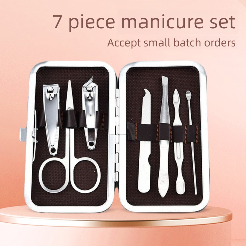 Round Tail Contouring Clippers Beauty Kit Nippers Full Nail Cutter Manicure Tool Box Set ddmythur ddmythur