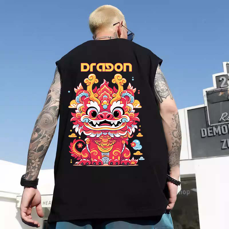 Big & Tall Fashionable Sleeveless Tanks Durable Lightweight Men's Over-Sized Shirt Ideal For Hot Weather