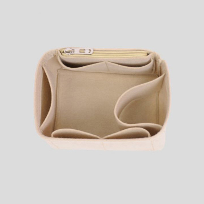 2026 New Felt Purse Organizer Insert for Women, Multi-compartment Tote Bag Organizer with Zipper, Fashion Bag Inlay for Daily Use - view 6