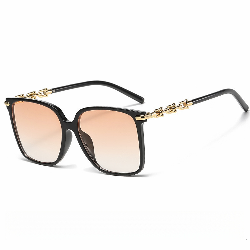 2026 New Designers Chain-style Sanctuary Women's Sun Glasses - Outdoor Beach Square Large Frame Sun Glasses - Trendy Street Photography Style Eye
