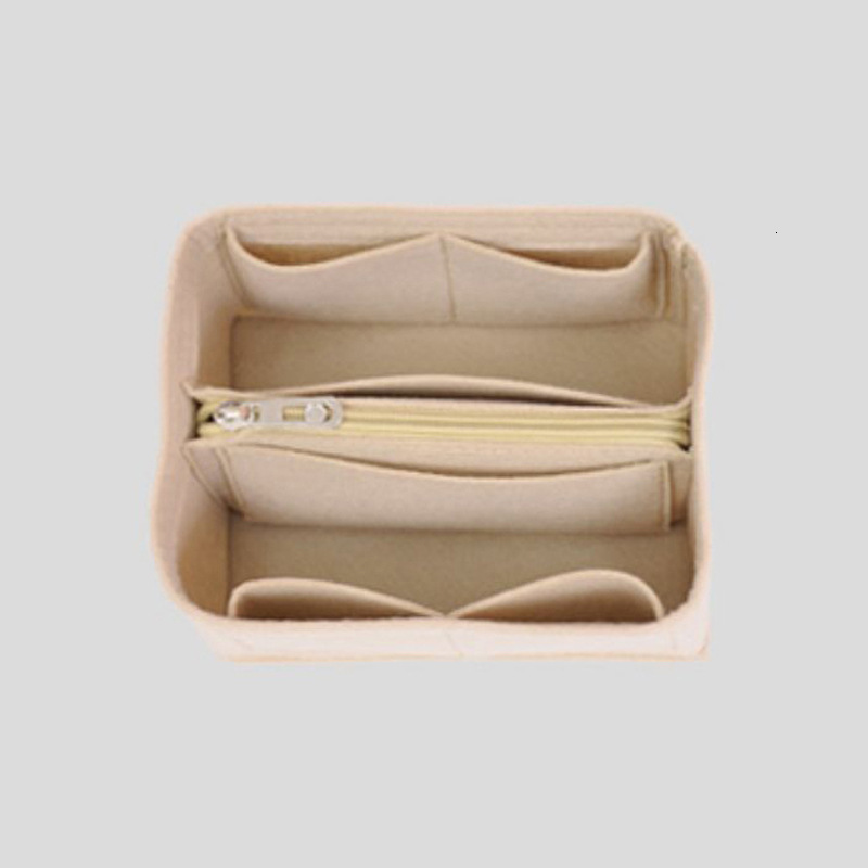 2026 New Felt Purse Organizer Insert for Women, Multi-compartment Tote Bag Organizer with Zipper, Fashion Bag Inlay for Daily Use - view 5