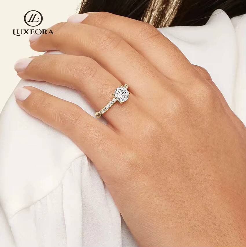 IGI GIA Certified HPHT CVD VVS1 Lab Grown Oval Cut Diamond 1CT 18K Solid Gold Jewelry Engagement Ring Women
