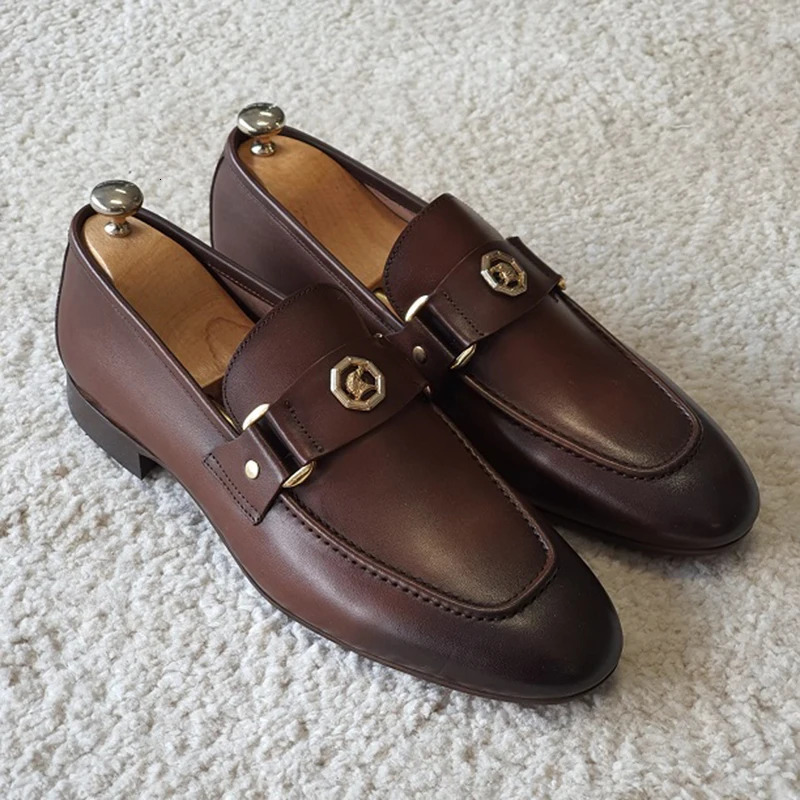 Fashion Shoes Men Casual Autumn Leather Loafers Office For Driving Moccasins Comfortable Slip on Party 260413