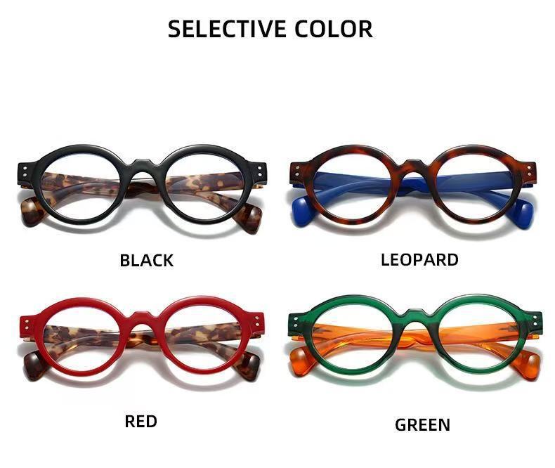 New Anti Blue Light Reading Glasses With Spring Designer Eyeglass Legs And Square Frame Cross-border New Fashion Women's High-end Anti Blue Light