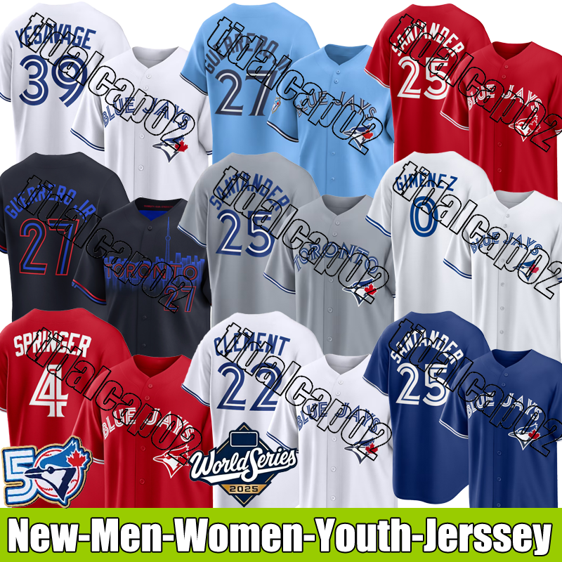 Torontos Blue Jays Jerseys #0 Gimenez Guerrero Jr. Gausman Springer Green Scherzer Jimenez Jerseys #44 Francis Bichette Gausman Berrios Martinez Baseball Jerseys