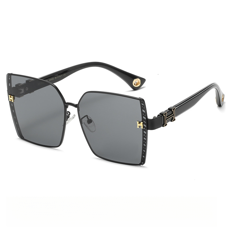 2026 New Designers' Fashion Series Women's Outdoor Large Frame Sun Glasses With Personalized Design, Stylish Beach Sun Protection Uv-resista