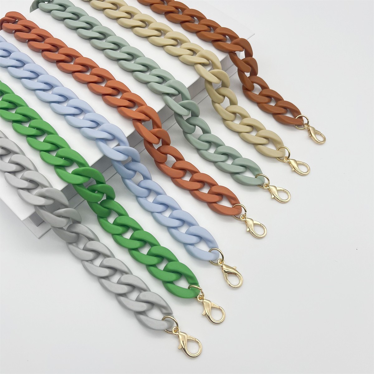 Acrylic Womens Bag Shoulder Straps Acrylic Chain Straps for Purse Handbags Chunky Chain Purse Strap 250709