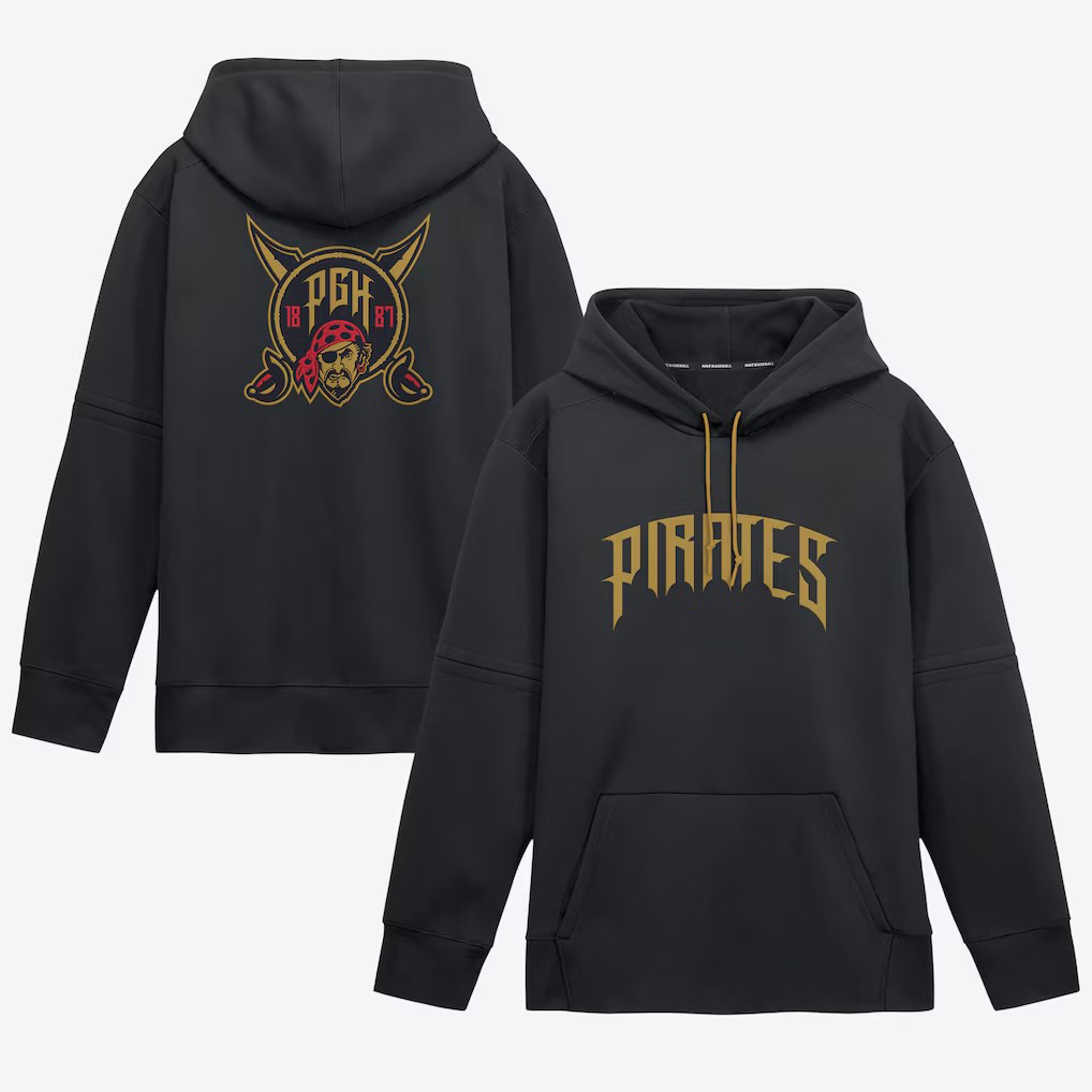 Pirates Black 2026 City Connect Collection Therma-FIT Hoodie Sweatshirts