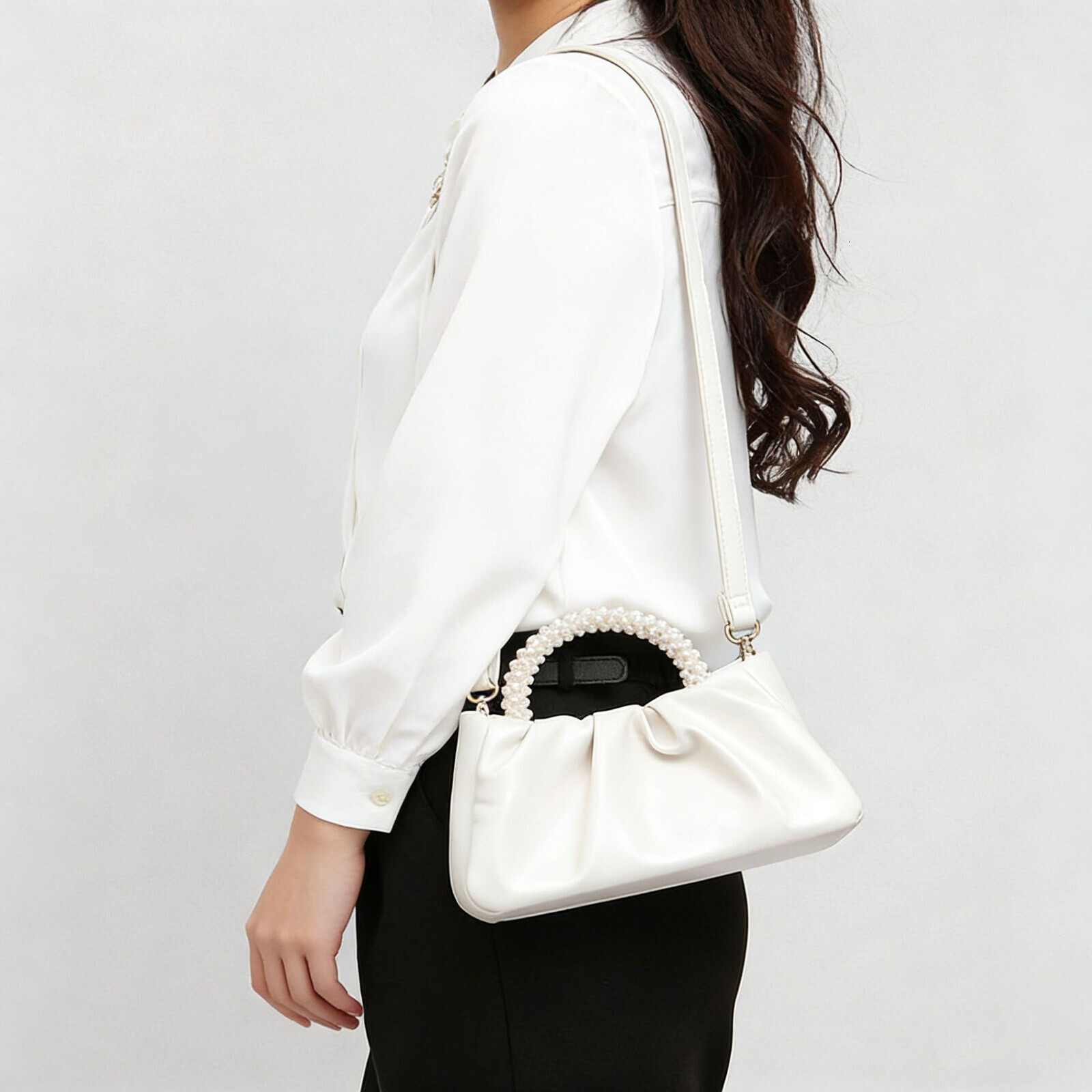 2025 New Korean-style Multi-purpose Fashion Handbag with Embroidery and Small Pouch - Women's Popular Shoulder Bag At The Elbow ddmypanda