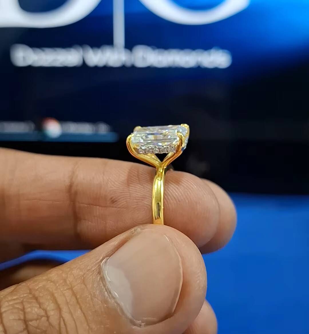IGI Certified Ethnic Fine Jewelry Newly Radiont Cut Diamond Solitaire Ring for Wedding Engagement Anniversary or Party Gift