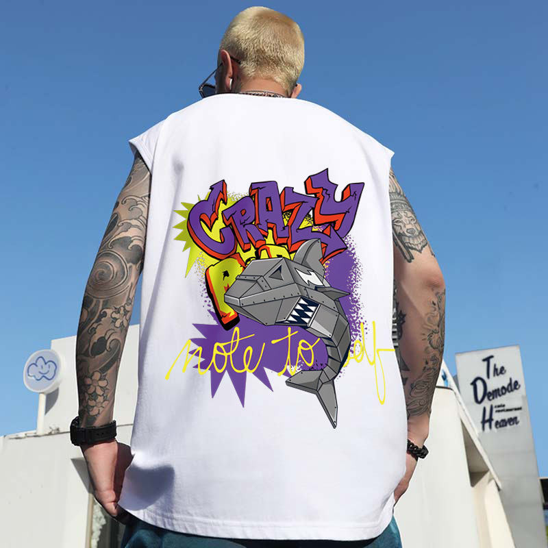 Summer Men's Rich Duck Print Tank Tops | Quick-Dry Athletic Gym Plus Size Sleeveless Tees