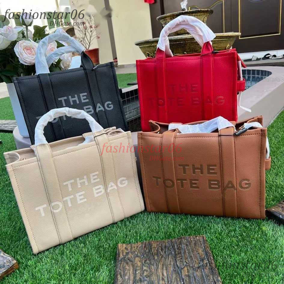 Totes Luxury Designer Leather Tote Bag for Men and Women - Premium Quality Handbag Shopping with Embossed Letter Spacious Square Shoulder Design