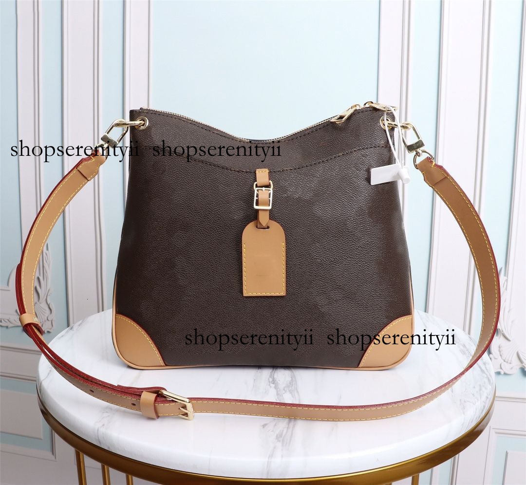 Odeon PM MM Luxurys Designers Bags Versatility Vintage Functional Bag Letter Flower Pattern Womens Crossbody Double Zip Leather Shoulder Strap Designer Bag