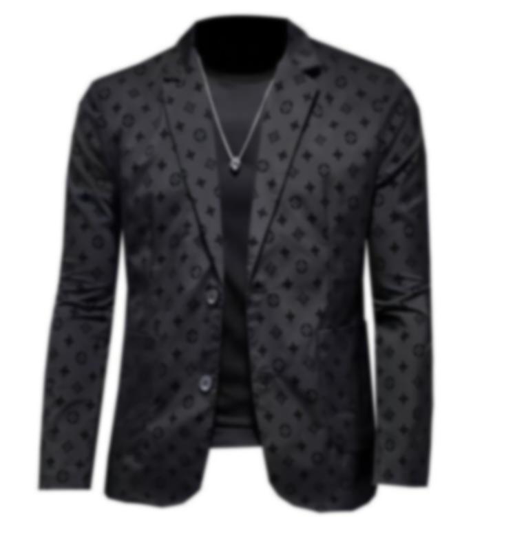 high quality designer men suit European Station black business luxury mens blazer jacket