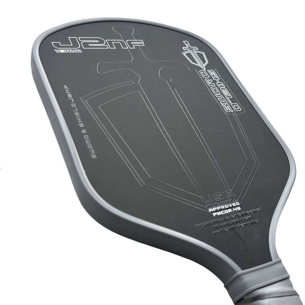 Sword Shield Pickleball Paddle, carbon fiber construction enhances spin and control for an aggressive playing style 26H0413