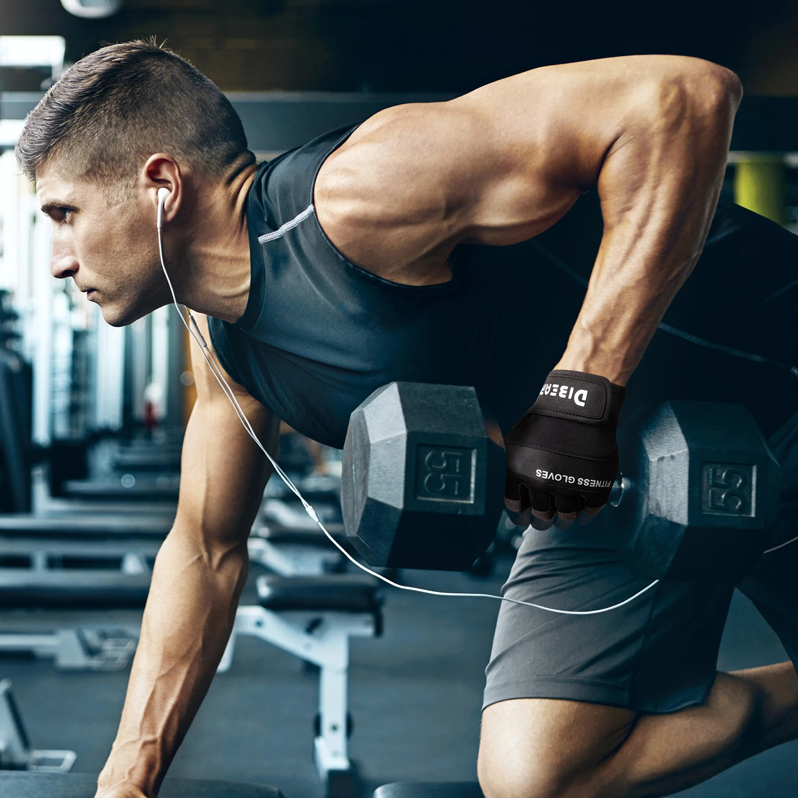 Gym Gloves Weightlifting Dumbbell Bodybuilding Yoga Riding Climbing Pull Ups Crossfit Training Fitness For Men And Women 260403