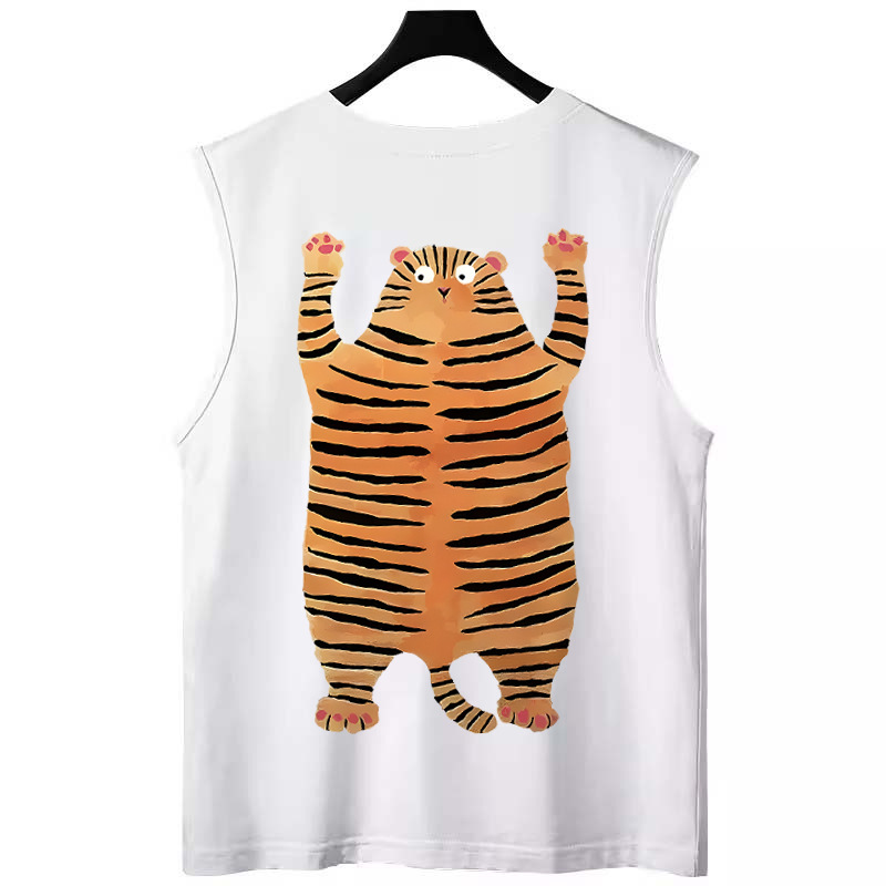 2026 Summer Hip-Hop Tank Tops | Loose Trendy Streetwear INS Hong Kong Style Athletic Basketball Sleeveless Tees