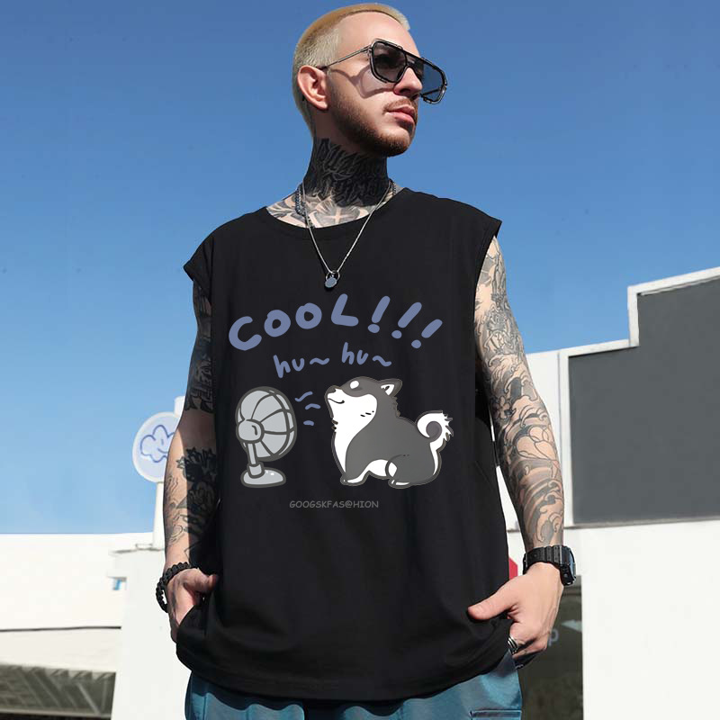 Men's 2026 American Trendy Streetwear Tank Tops | Summer Oversized Plus Size Athletic Sleeveless Tees