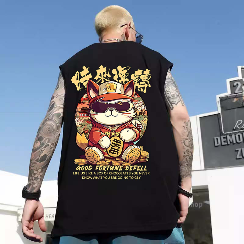 Big & Tall Fashionable Sleeveless Tanks Durable Lightweight Men's Over-Sized Shirt Ideal For Hot Weather