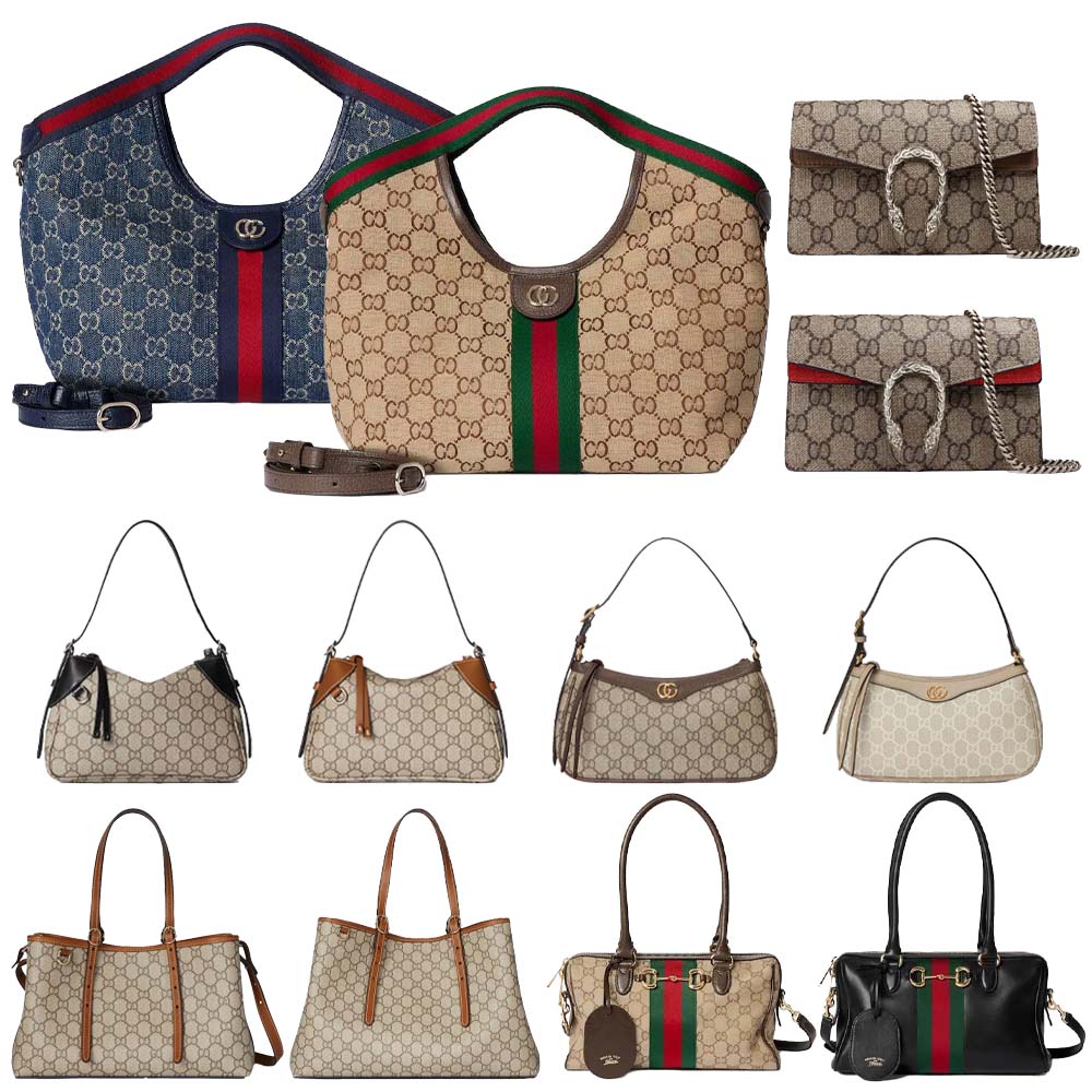Designer bag Luxury Shoulder Bag HOBO Underarm Bag High-Quality Women's Dionysus-Style Crossbody Bag Classic Green Printed Leather Handle Large Capacity Tote Bags