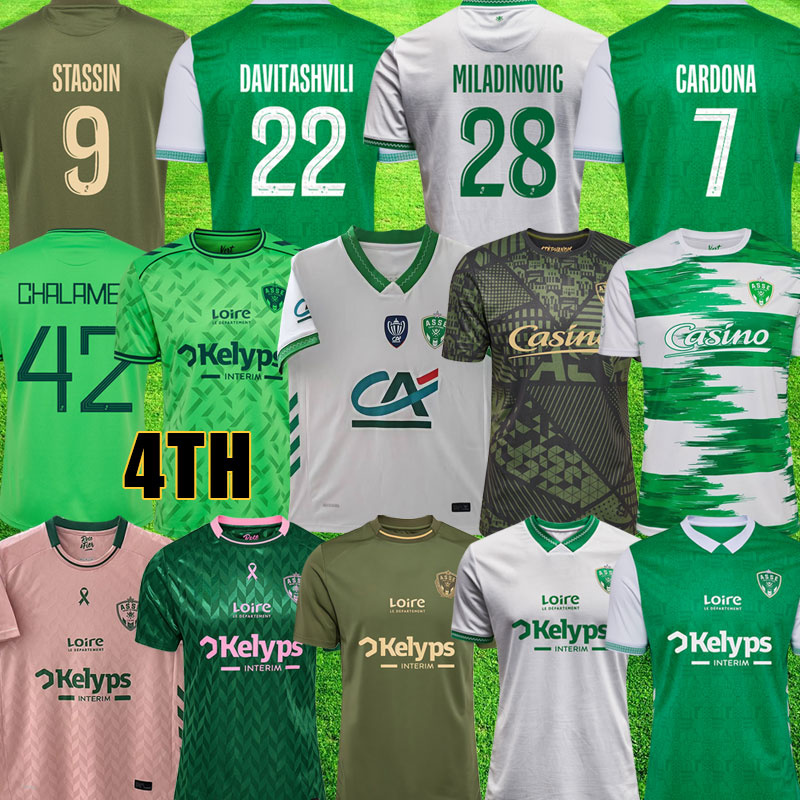 25 26 27 maillots Fourth AS Saints Etienne Soccer Jerseys 2025 2026 Pre Match maillot ASSE Special Etienne STASSIN Football shirts equipment boutique des verts